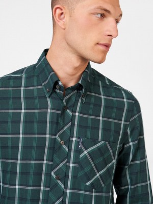 Kosele Ben Sherman Grid Check Zelene | EDCVF0537