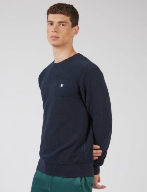 Pleteniny Ben Sherman B by Ben Sherman Crewneck Námornícka Modrá | EUZXS5197