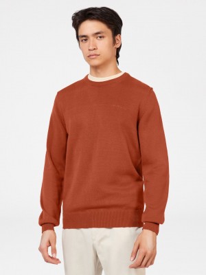 Pleteniny Ben Sherman Signature Crewneck Oranžové | JNZRX7356