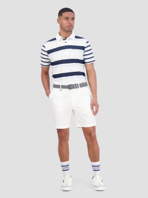 Polokosele Ben Sherman Mixed Mod Stripes Tech Jersey Sports Fit Modre | IVDCJ6475