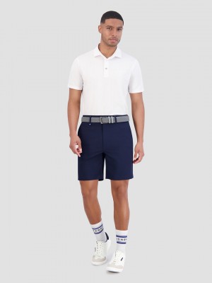 Polokosele Ben Sherman Solid Air Pique Sports Fit Biele | MSCTD0179