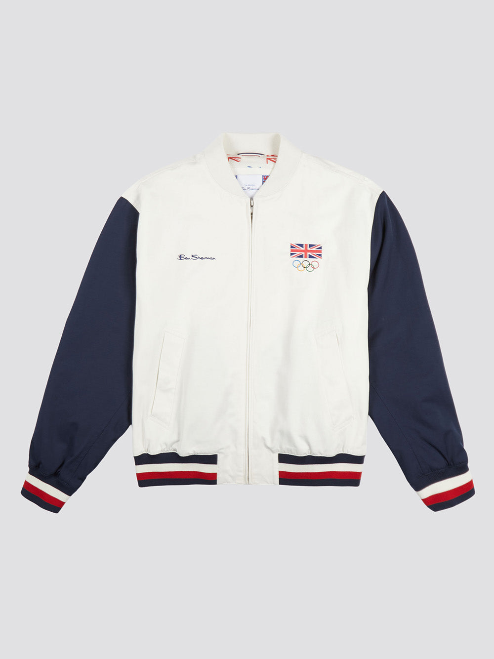 Bundy Ben Sherman Team GB Commercial Bomber Biele | FGKVL6109