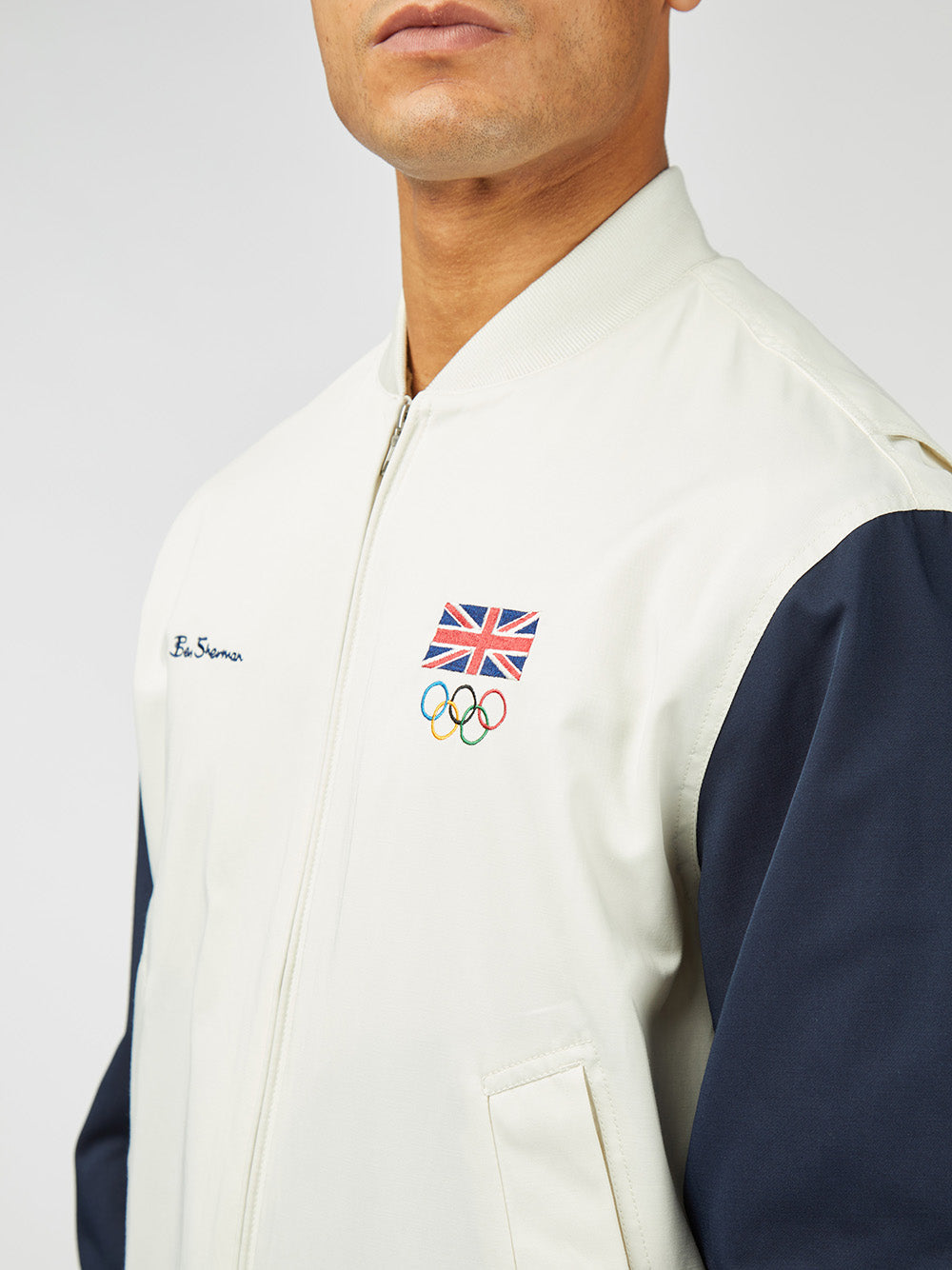 Bundy Ben Sherman Team GB Commercial Bomber Biele | FGKVL6109