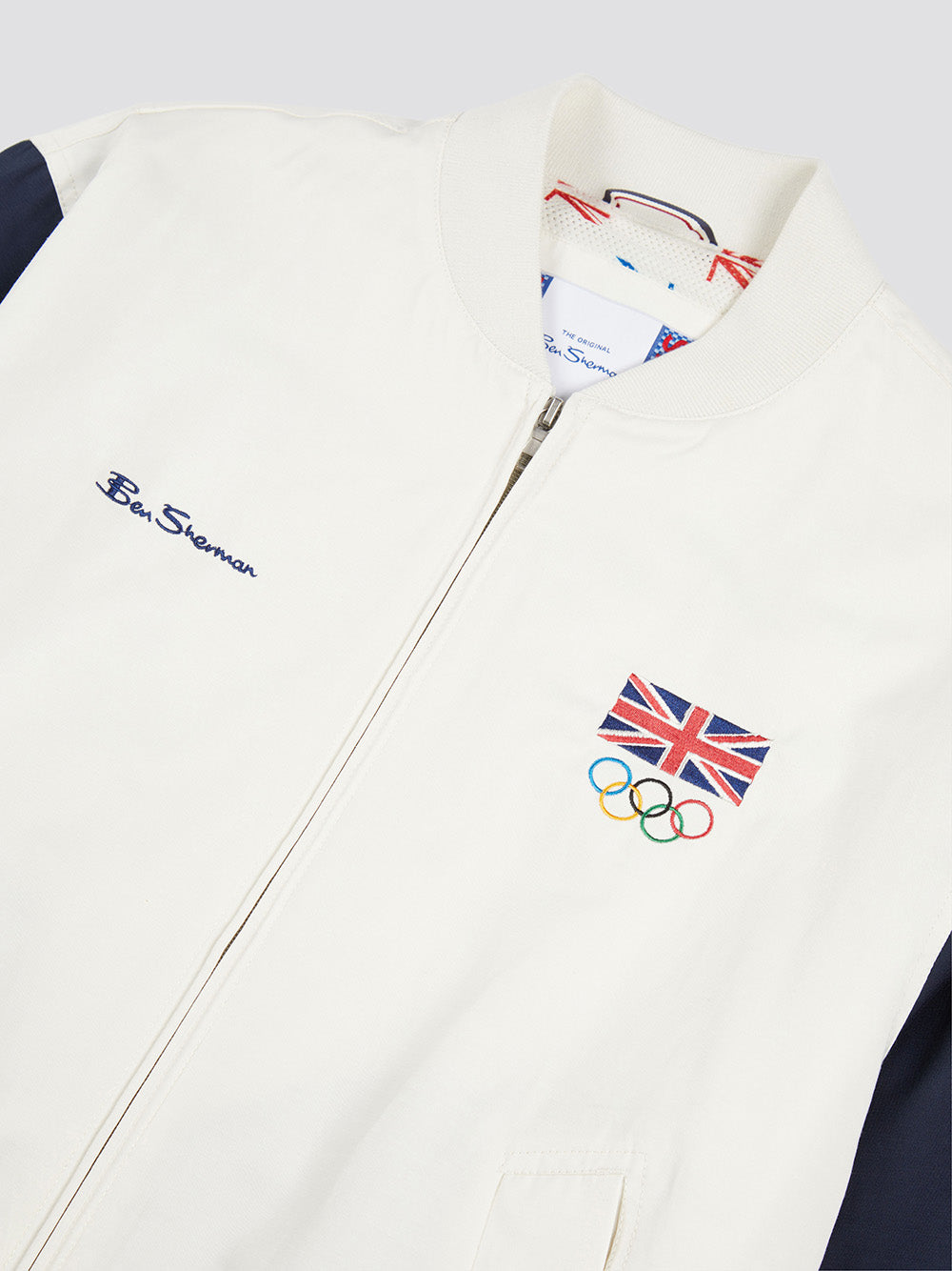 Bundy Ben Sherman Team GB Commercial Bomber Biele | FGKVL6109