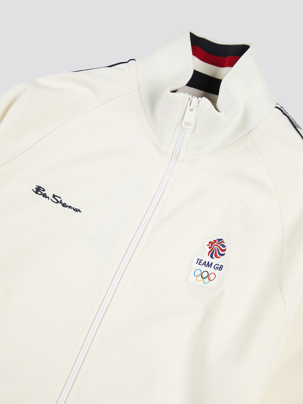 Bundy Ben Sherman Team GB Taped Track Top Biele | HCFXW9731