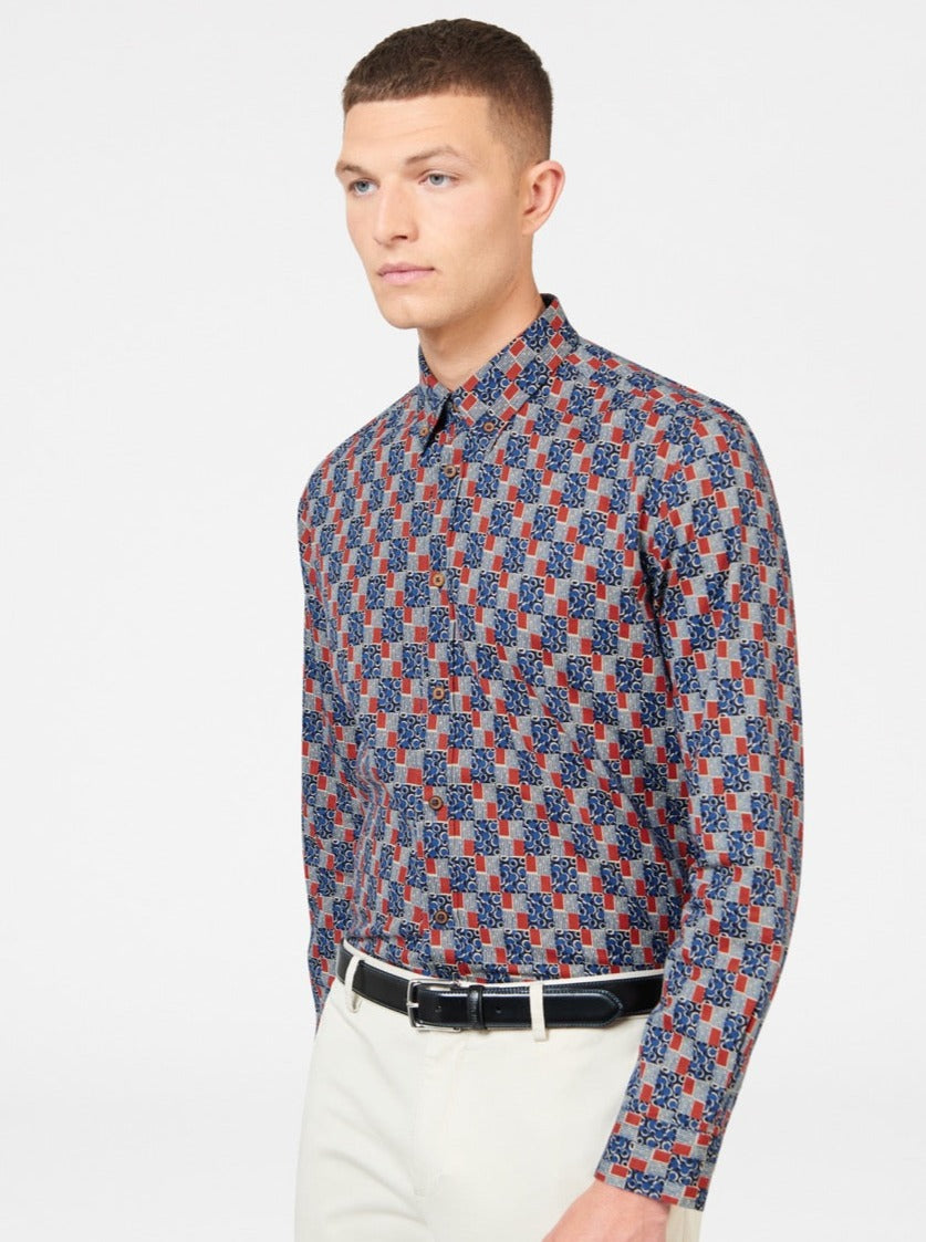 Kosele Ben Sherman 1950s Checkerboard Indigo | MIJGN7410