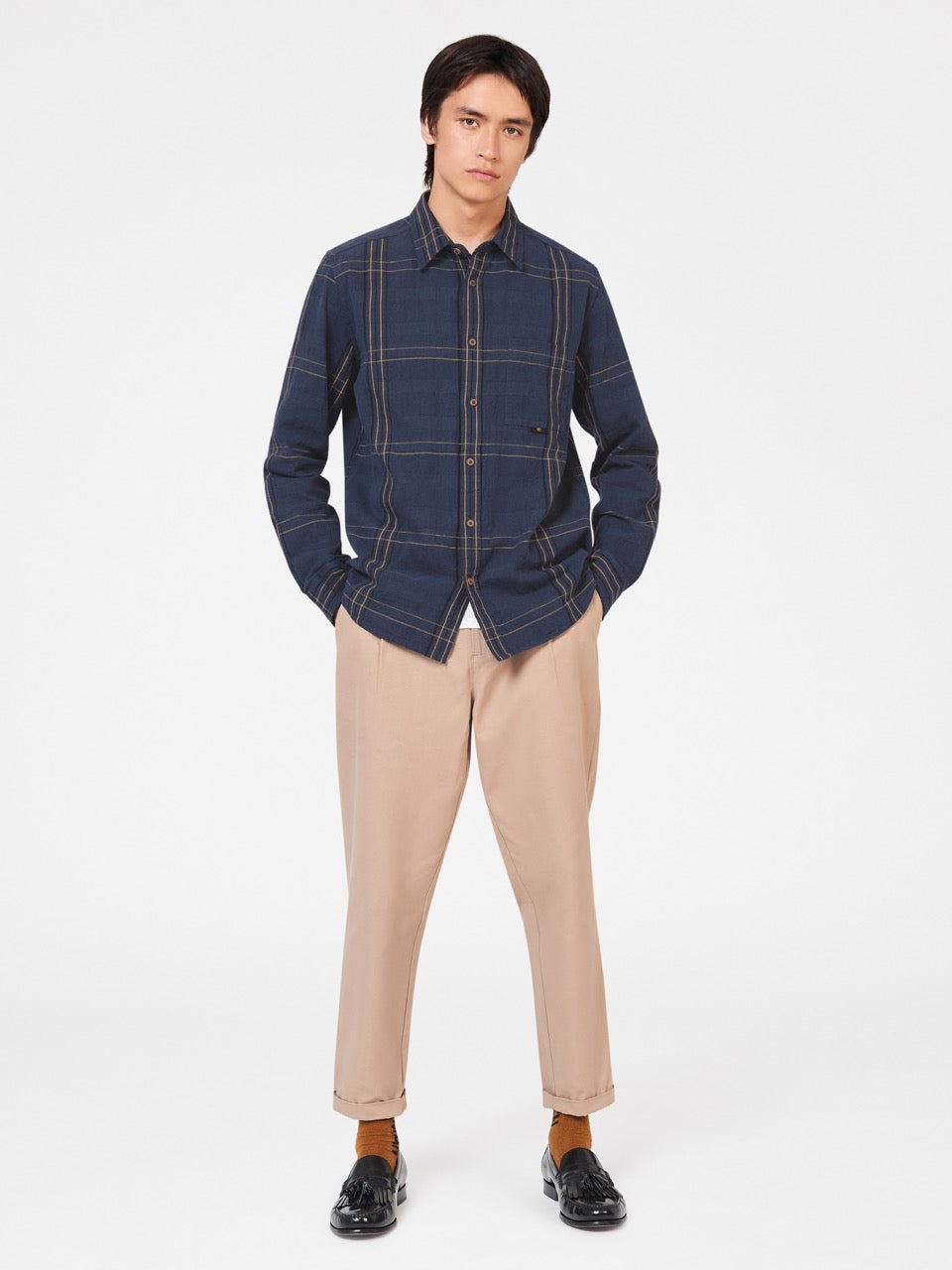 Kosele Ben Sherman B by Ben Sherman Indigo Check Indigo | EWBTN0158