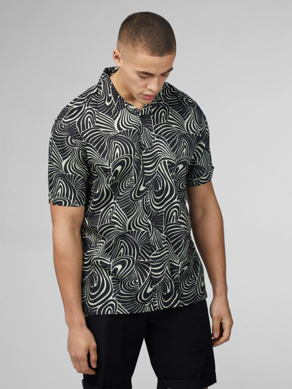 Kosele Ben Sherman B by Ben Sherman Psychedelic Swirl Print Mätové | NQMIS3760