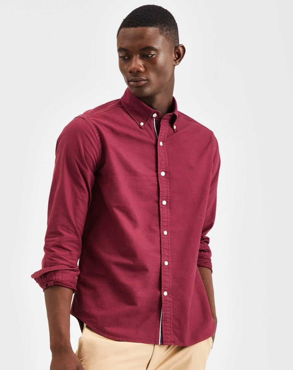 Kosele Ben Sherman Beatnik Oxford Garment Dye Bordove | NIVAX7962