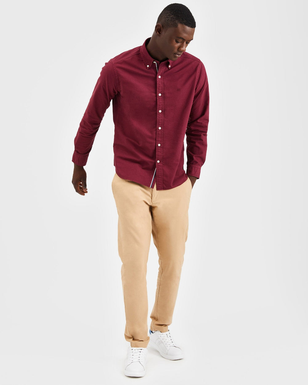 Kosele Ben Sherman Beatnik Oxford Garment Dye Bordove | NIVAX7962