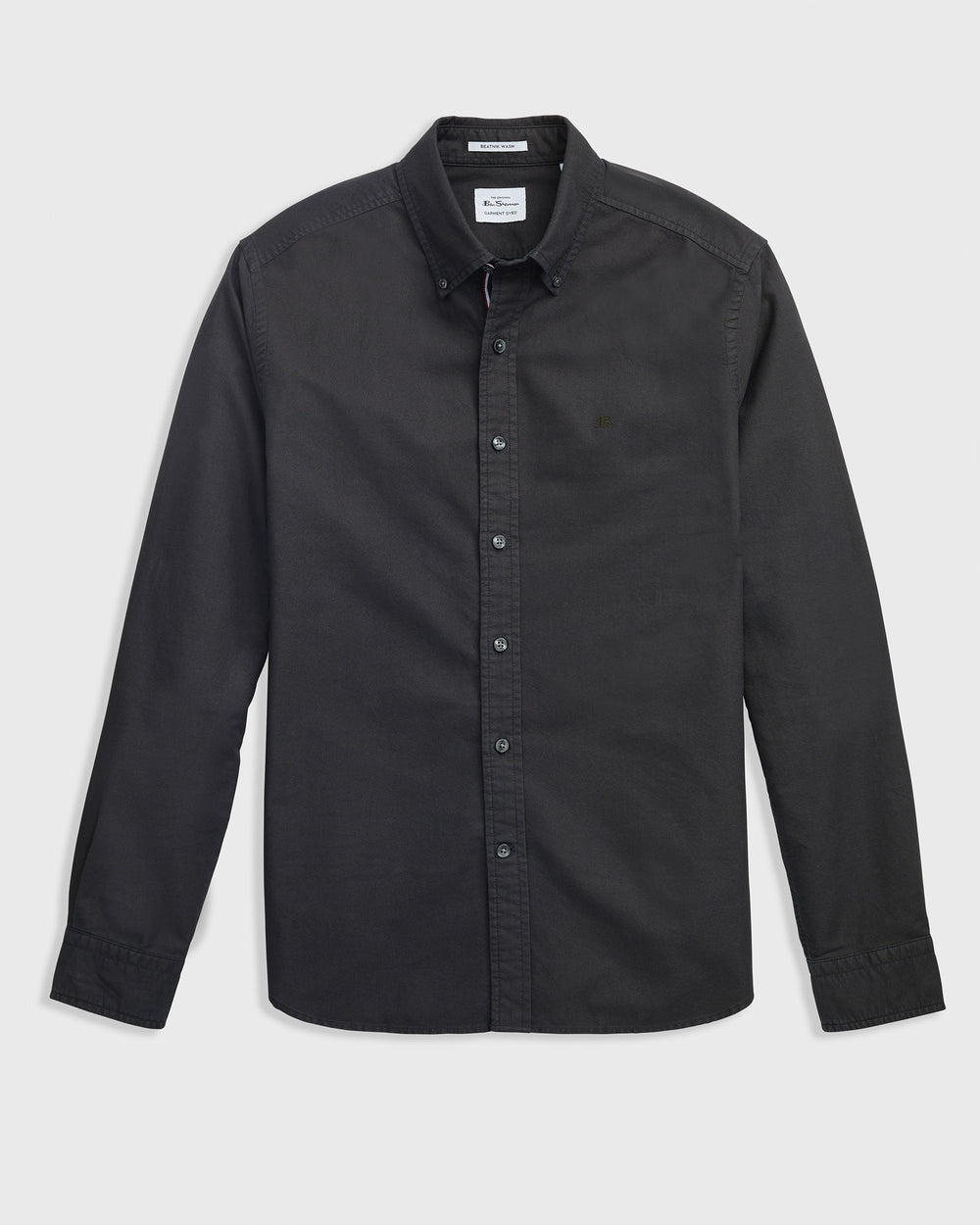 Kosele Ben Sherman Beatnik Oxford Garment Dye Čierne | OVRNC2815