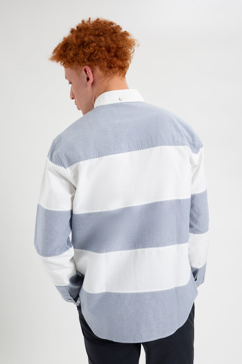 Kosele Ben Sherman Brighton Oxford Organic Garment Dye Rugby Námornícka Modrá | BVNLS3896