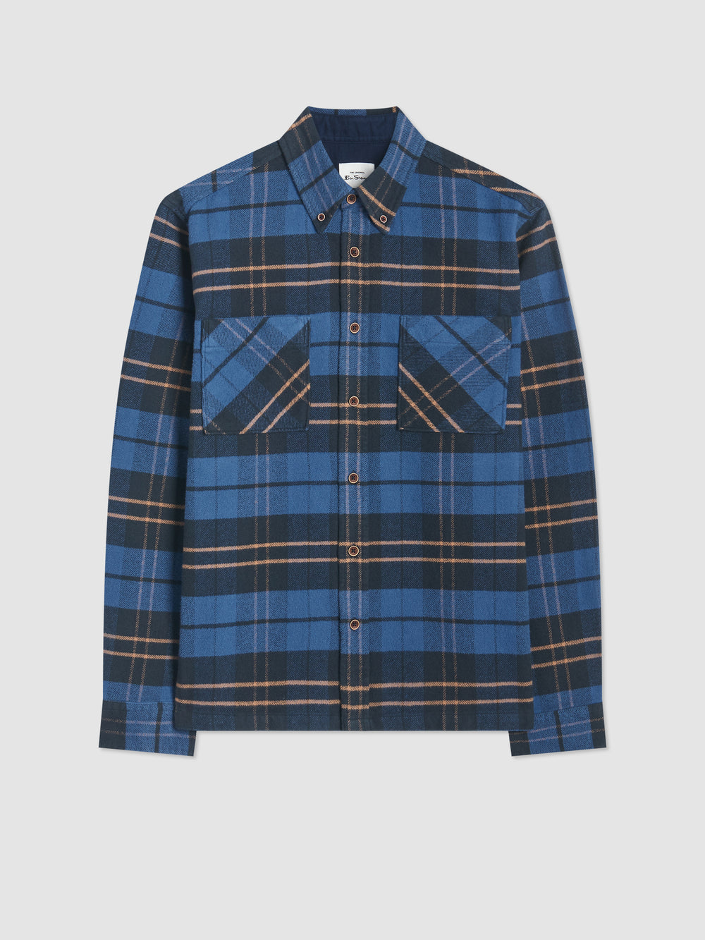 Kosele Ben Sherman Brushed Ivy Check Modre | TUMQL0419