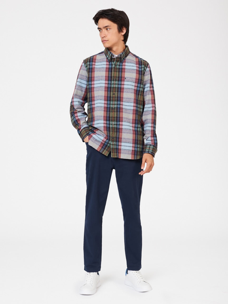 Kosele Ben Sherman Brushed Multicolour Check Oxford Modre | ASPWL6571