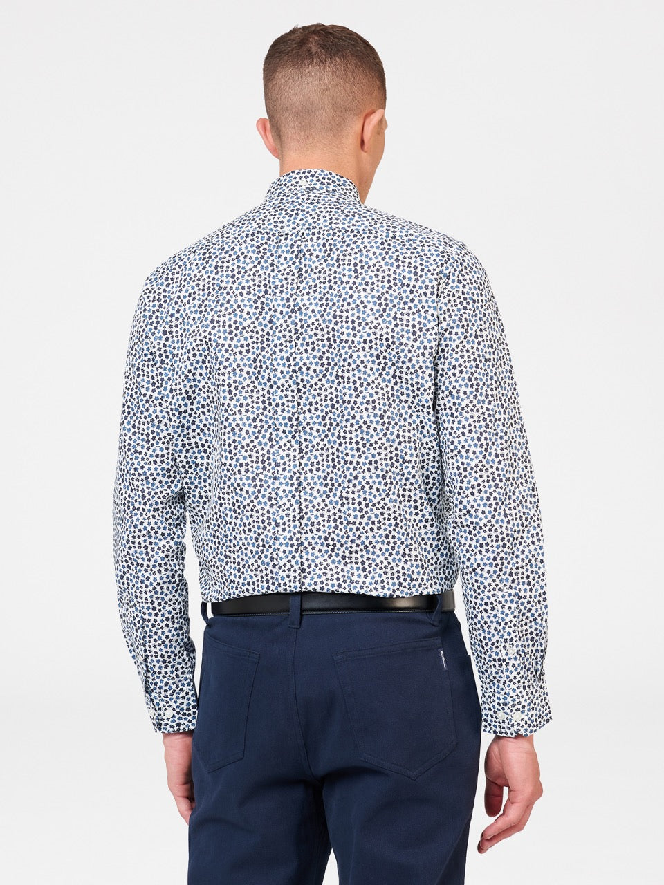 Kosele Ben Sherman Ditsy Floral Print Long Sleeve Biele | VOJGL9356