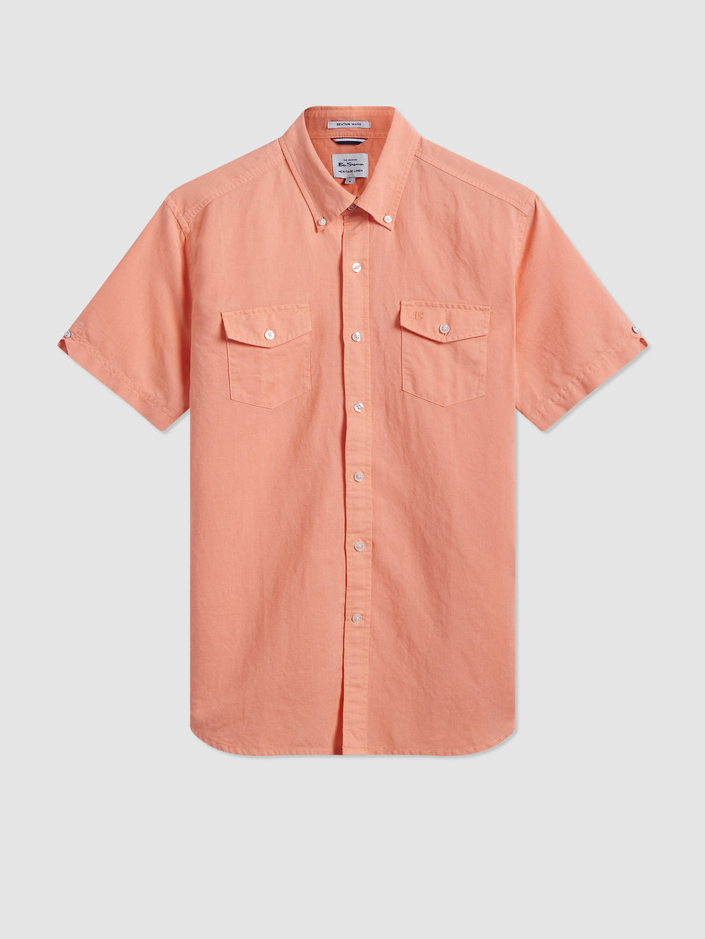 Kosele Ben Sherman Garment Dye Linen Oranžové | EMJHB9015