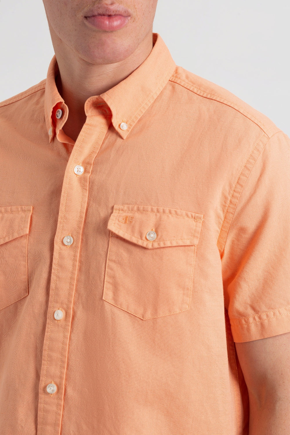 Kosele Ben Sherman Garment Dye Linen Oranžové | EMJHB9015