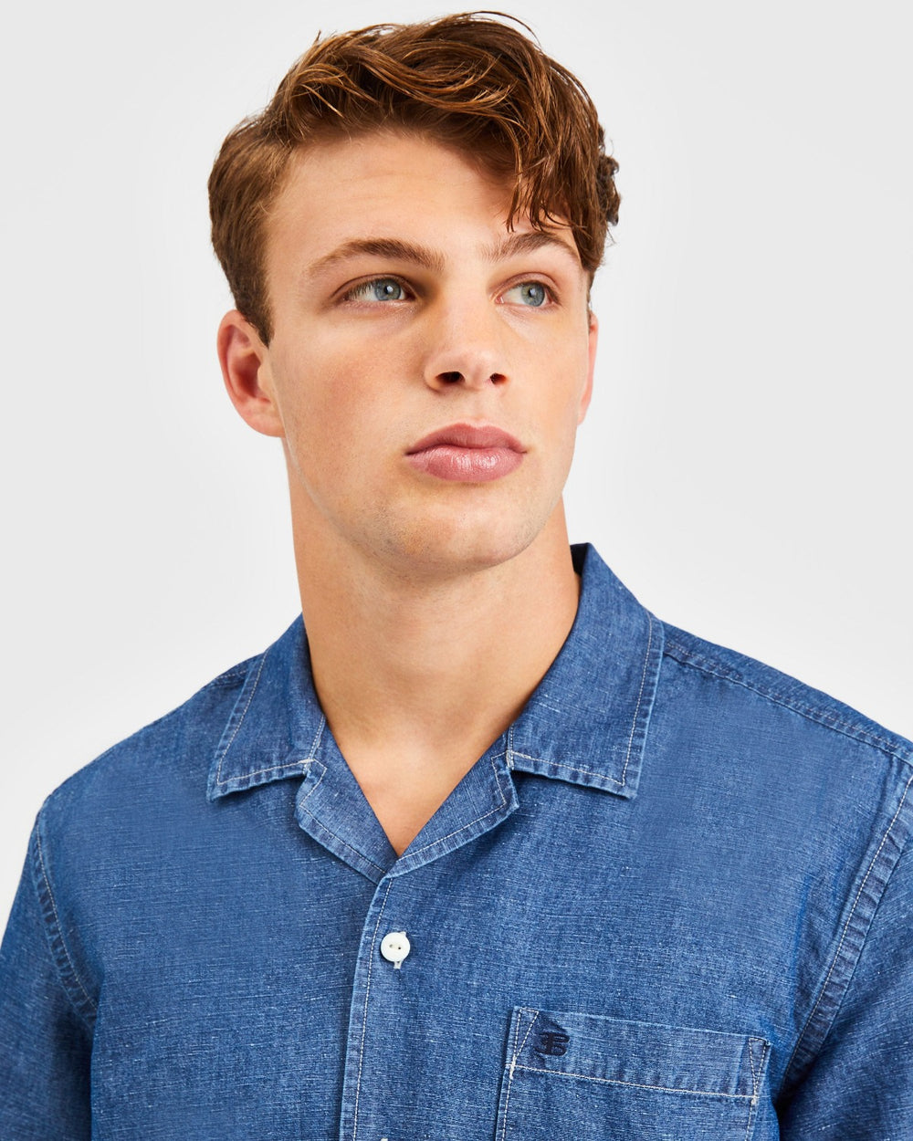 Kosele Ben Sherman Hastings Garment Dye Chambray Indigo | JKFZW9248