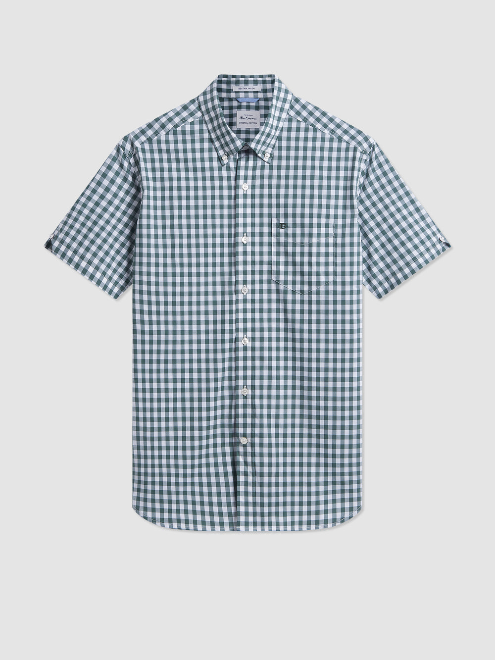 Kosele Ben Sherman House Poplin Gingham Olivovo Zelená | WTKQP7389