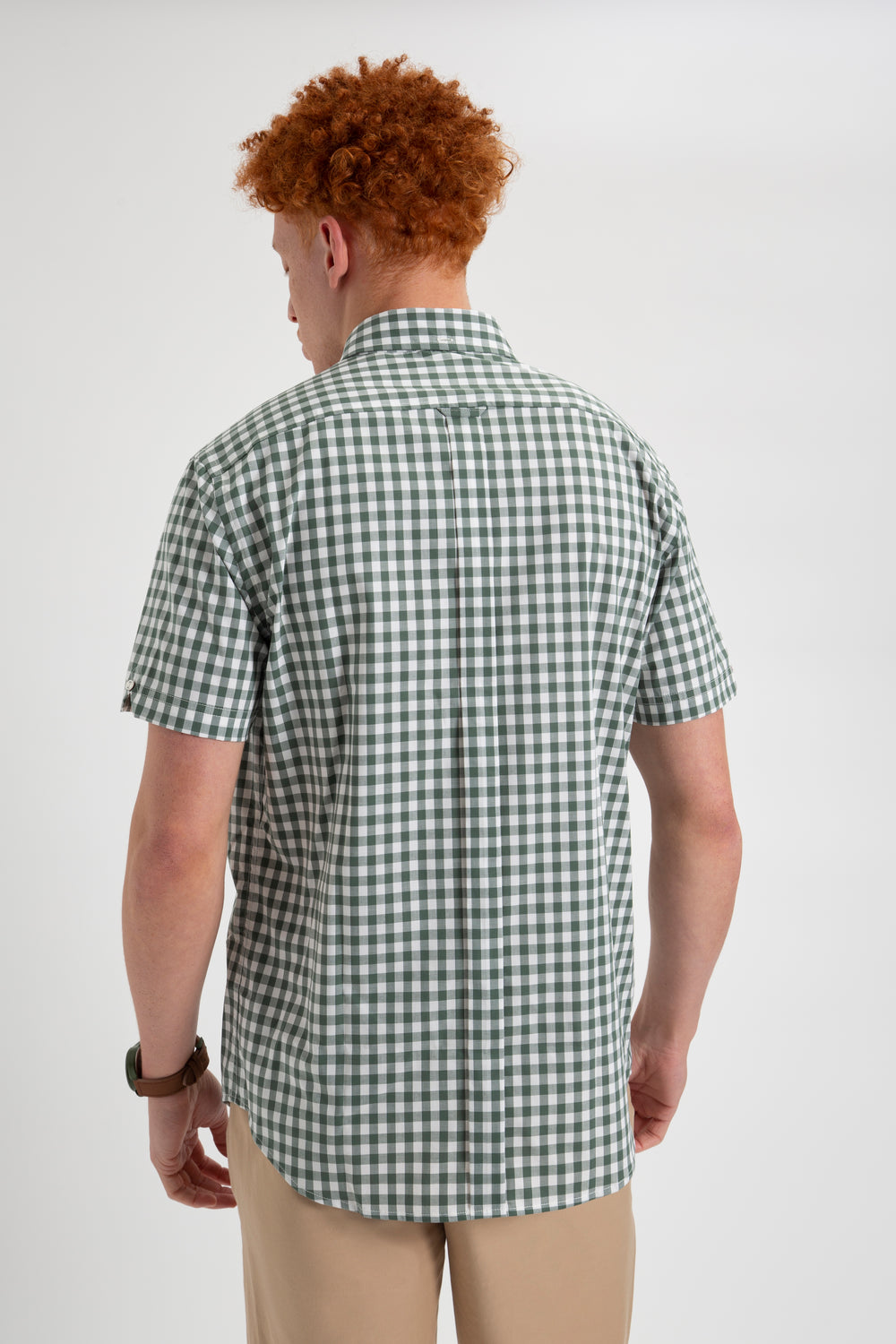 Kosele Ben Sherman House Poplin Gingham Olivovo Zelená | WTKQP7389