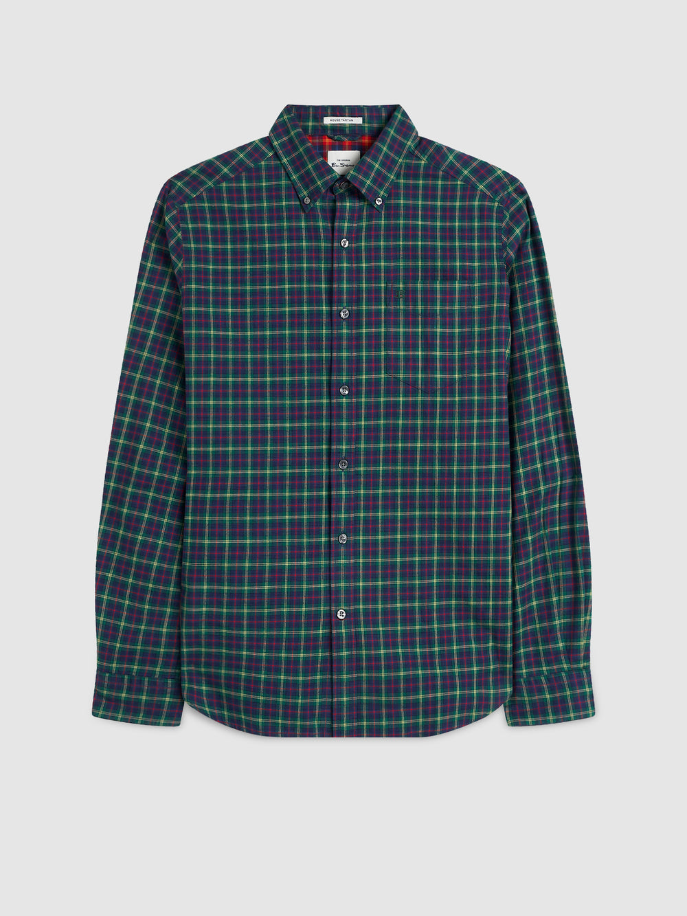 Kosele Ben Sherman House Tartan Twill Zelene | JEWDA8702