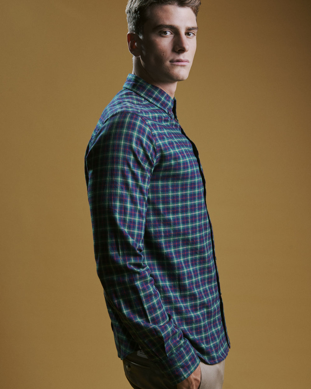 Kosele Ben Sherman House Tartan Twill Zelene | JEWDA8702