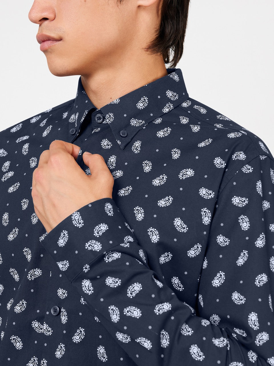 Kosele Ben Sherman Micro Paisley Námornícka Modrá | CBOEG9563