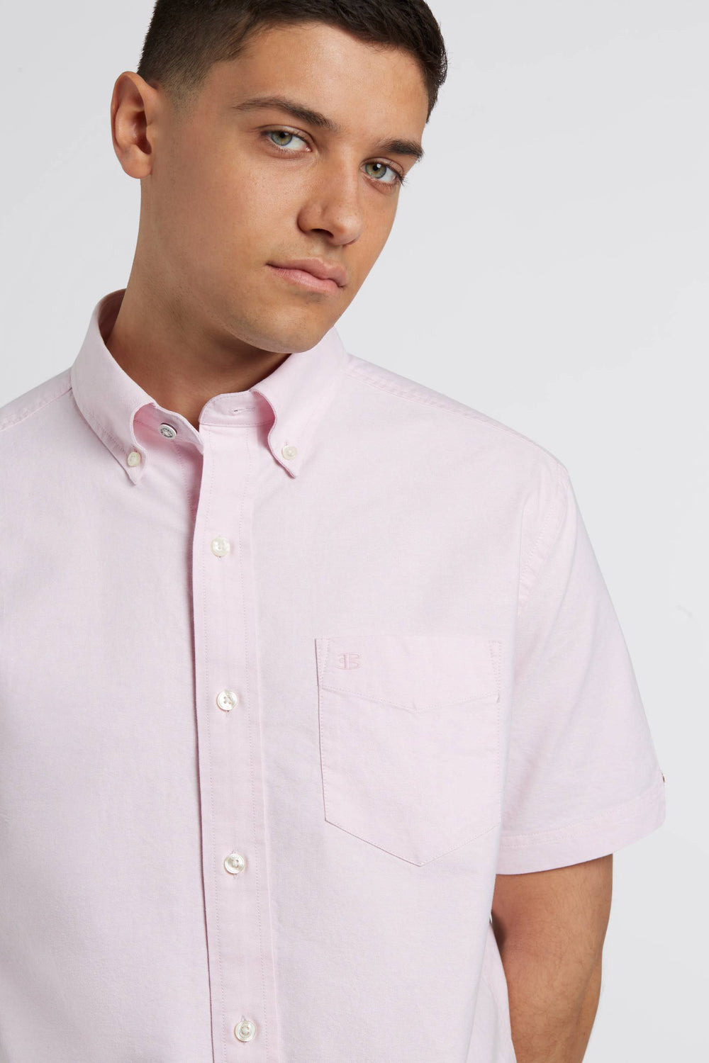 Kosele Ben Sherman Short Sleeve Brighton Oxford Organic Ruzove | FBCVS0965