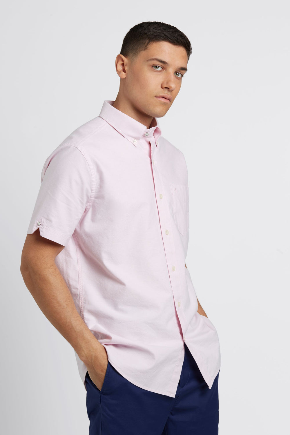 Kosele Ben Sherman Short Sleeve Brighton Oxford Organic Ruzove | FBCVS0965