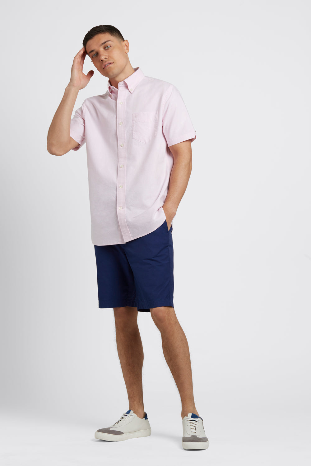 Kosele Ben Sherman Short Sleeve Brighton Oxford Organic Ruzove | FBCVS0965