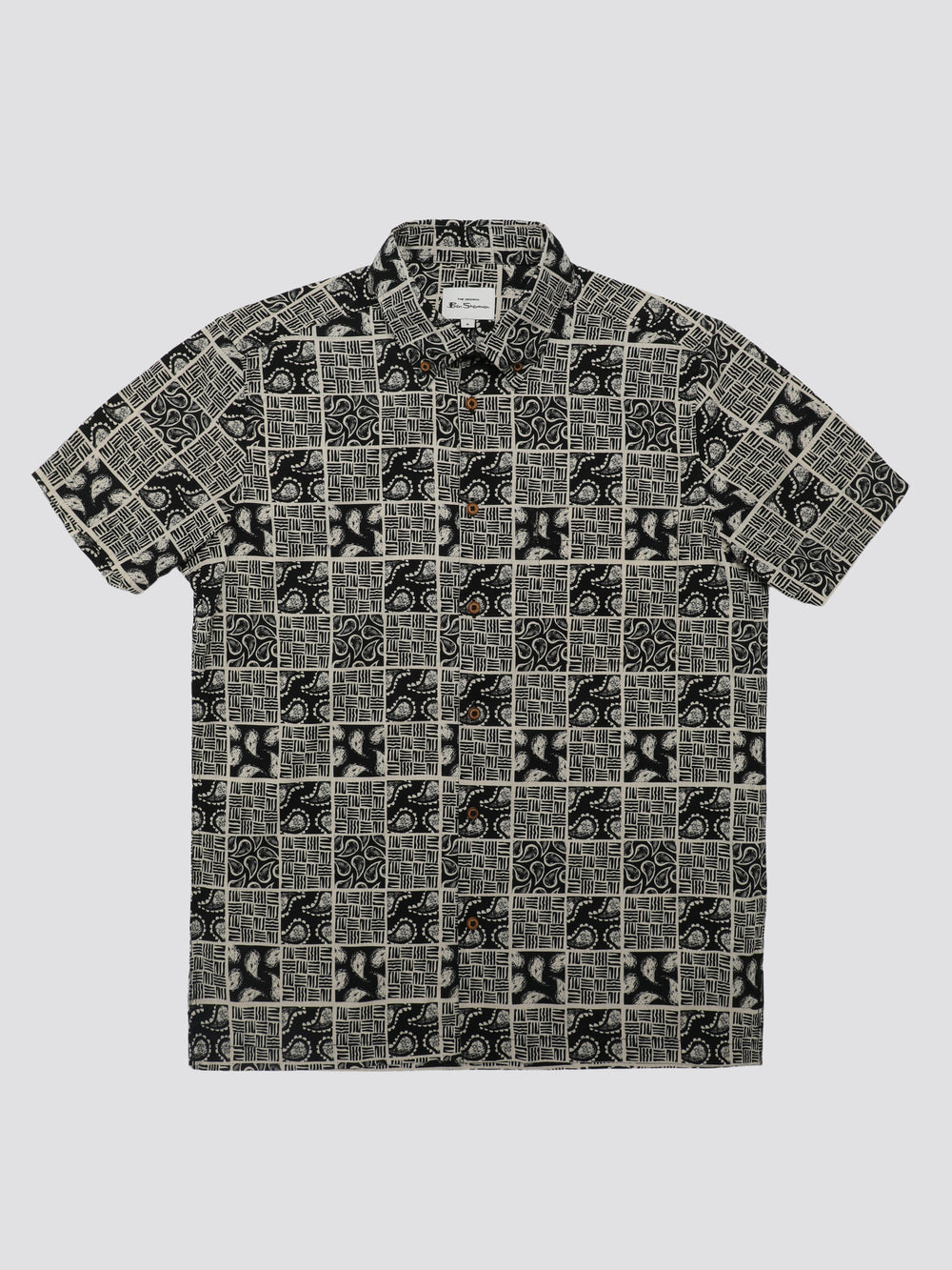 Kosele Ben Sherman Signature Checkerboard Paisley Print Čierne | ZDLSA0896