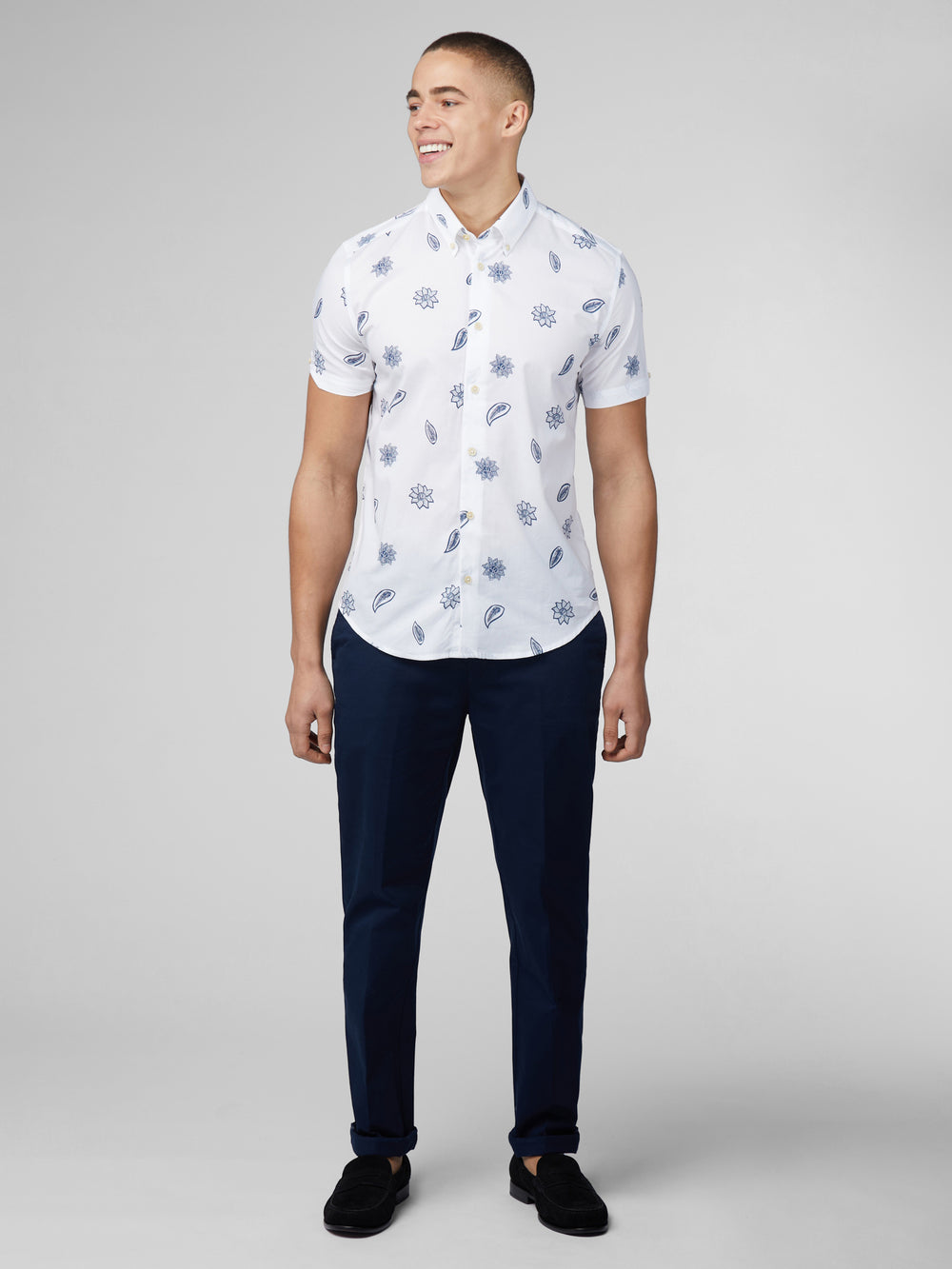 Kosele Ben Sherman Signature Floral Biele | QPAOY1394