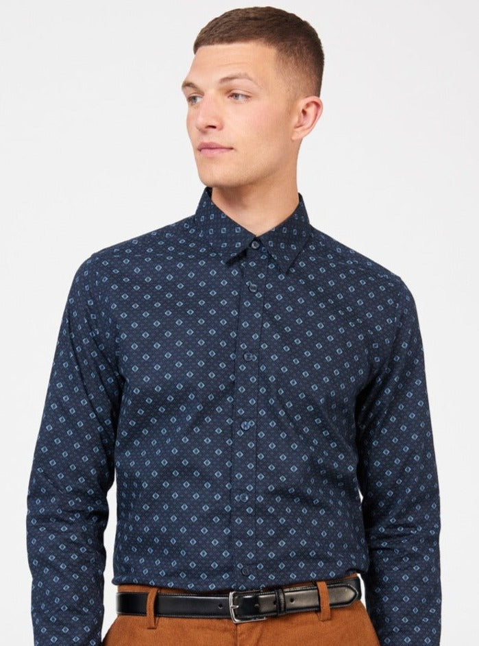 Kosele Ben Sherman Signature Geo Modre | SPWNL5084