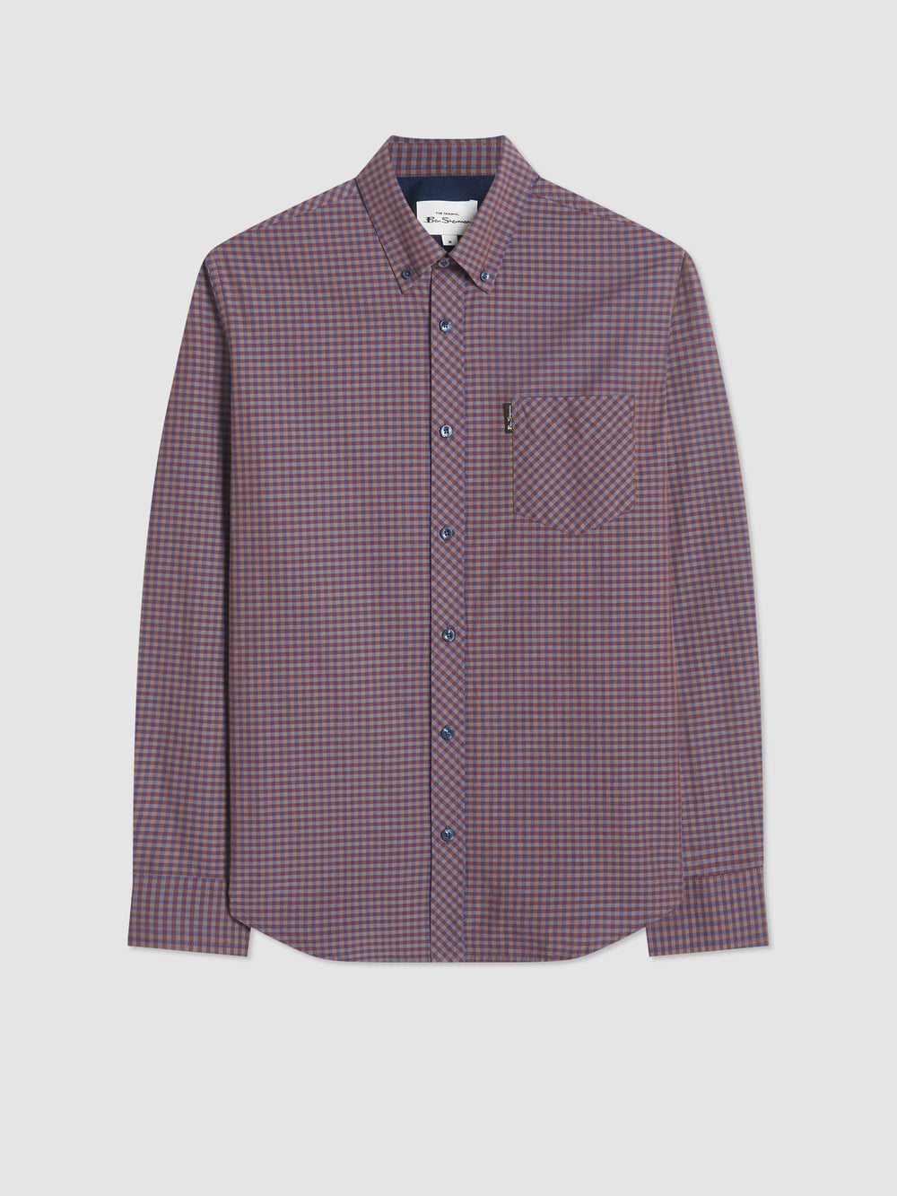 Kosele Ben Sherman Signature Gingham Long-Sleeve Nachový | TBXWU9368