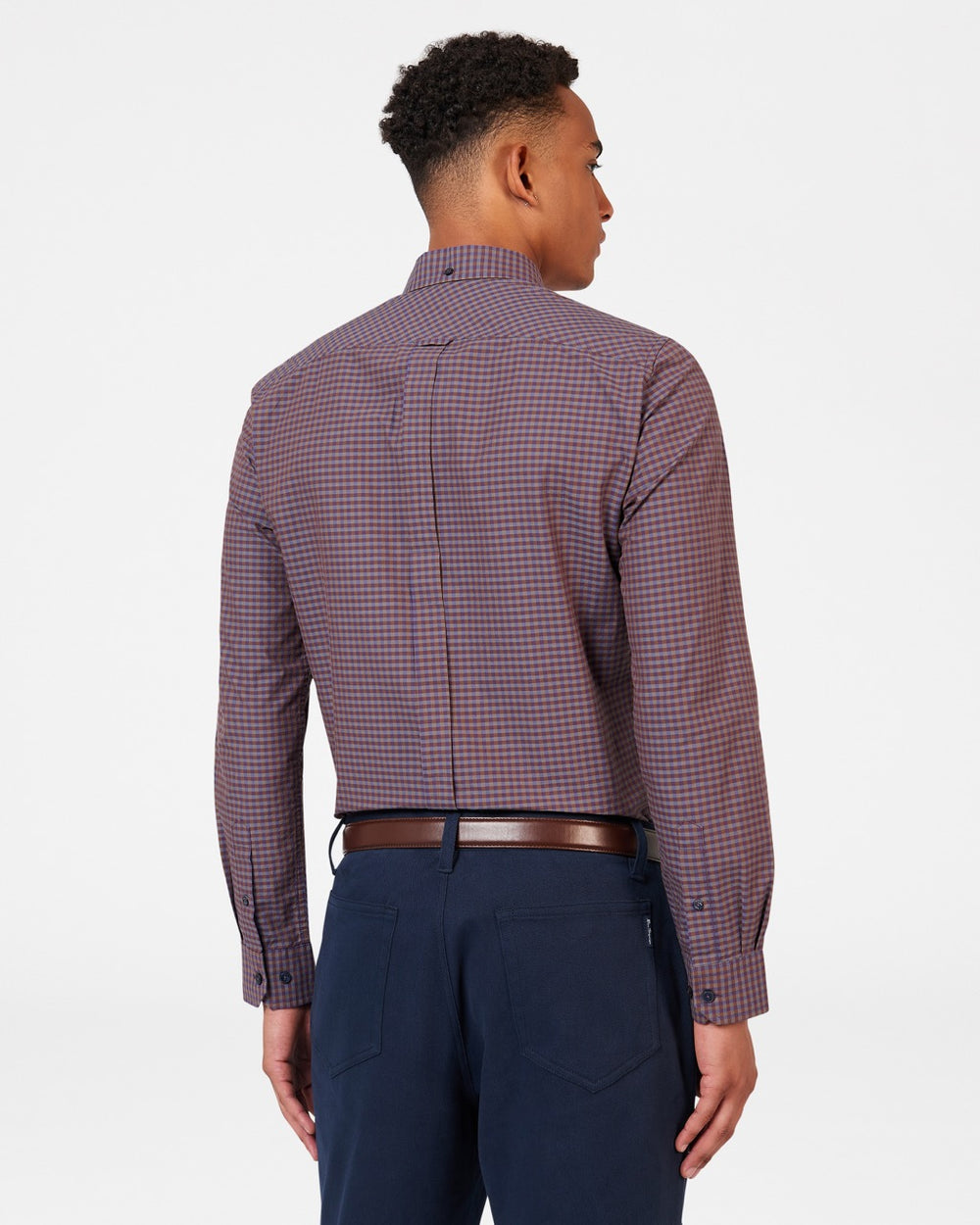 Kosele Ben Sherman Signature Gingham Long-Sleeve Nachový | TBXWU9368