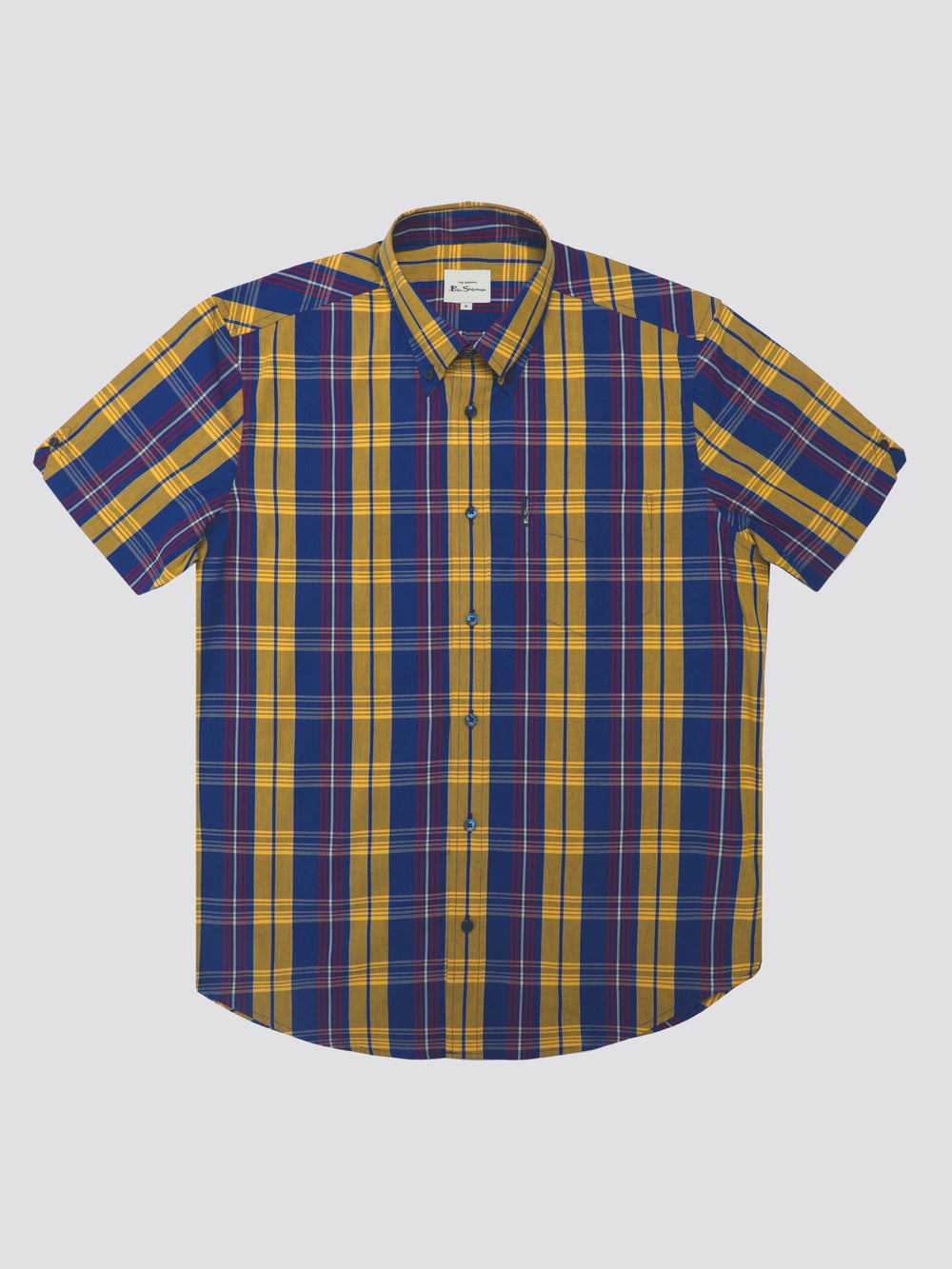 Kosele Ben Sherman Signature Irregular Check Modre | HOCUR1674