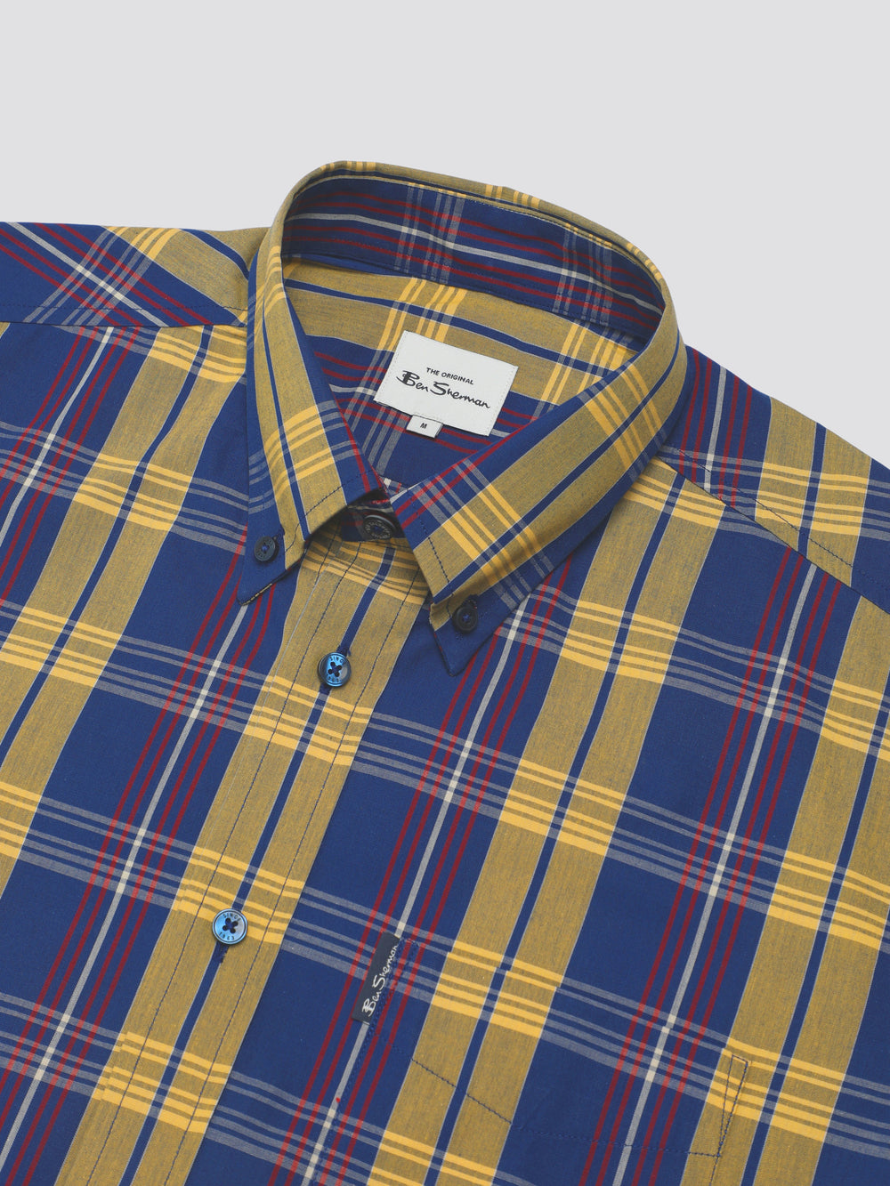 Kosele Ben Sherman Signature Irregular Check Modre | HOCUR1674