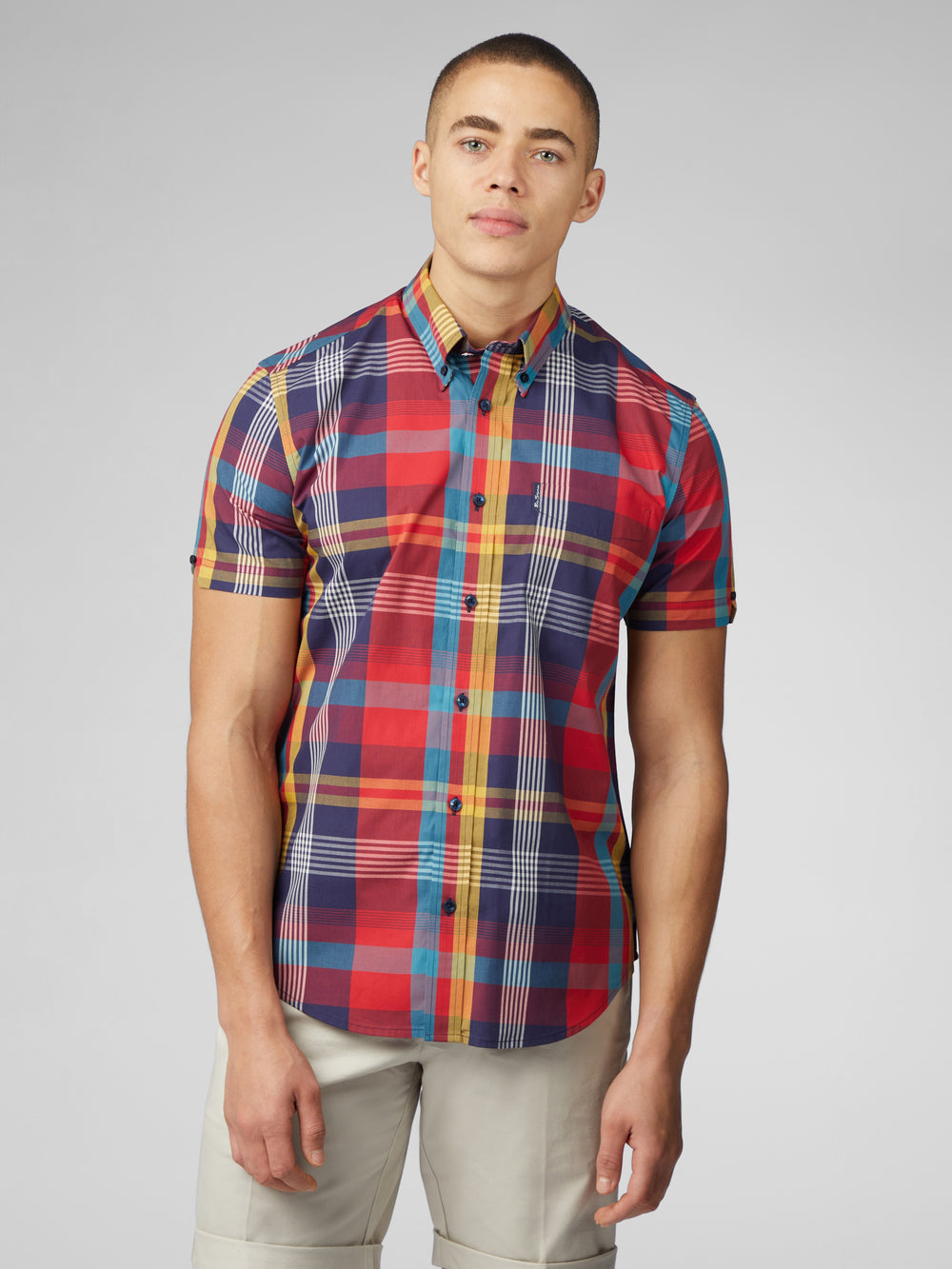 Kosele Ben Sherman Signature Large Madras Check Červené | ZMKGV3015