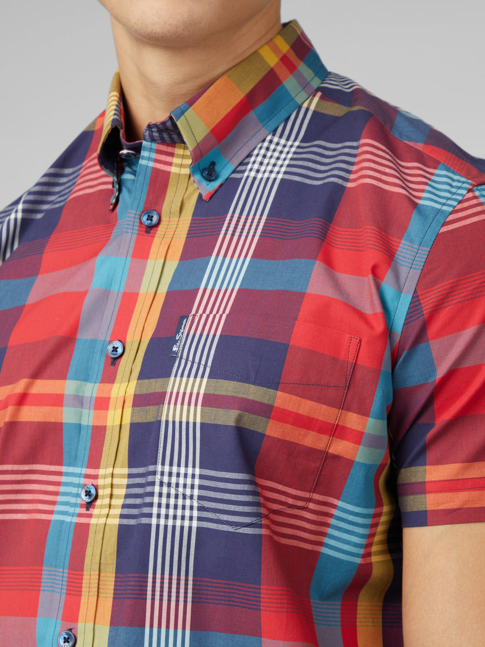 Kosele Ben Sherman Signature Large Madras Check Červené | ZMKGV3015