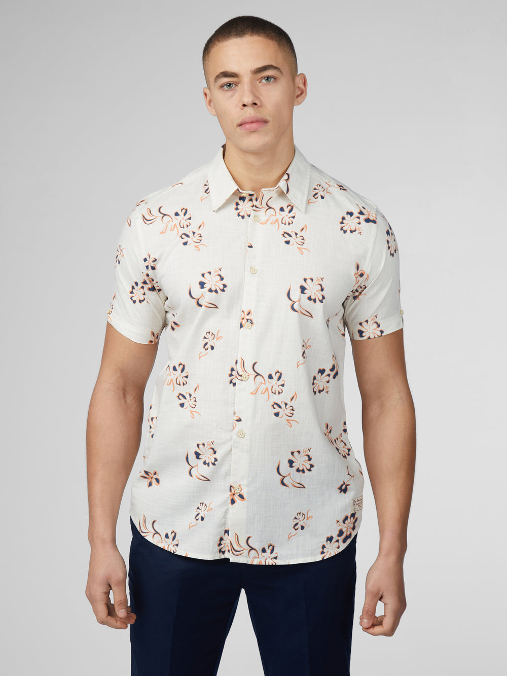 Kosele Ben Sherman Signature Linear Floral Biele | OMBRX5426