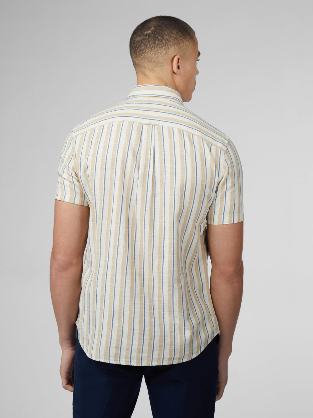 Kosele Ben Sherman Signature Mod Stripe Biele | MFOUV6547