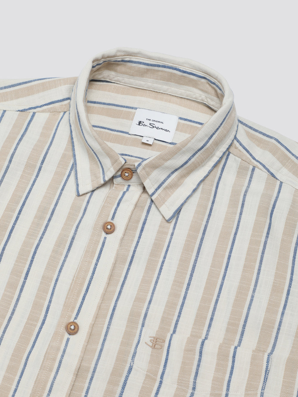 Kosele Ben Sherman Signature Mod Stripe Biele | MFOUV6547