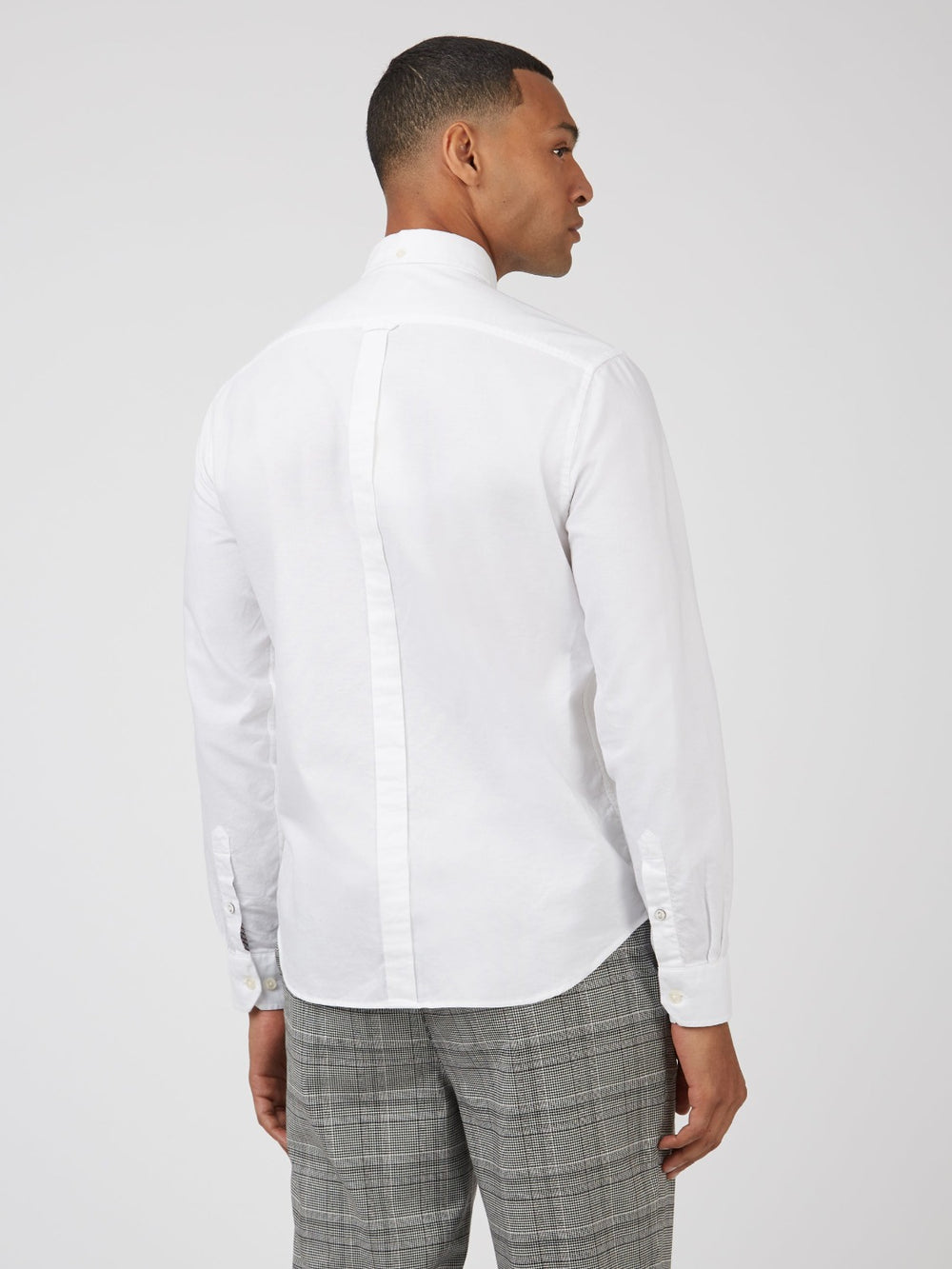 Kosele Ben Sherman Signature Organic Long-Sleeve Oxford Biele | OPEXW3506