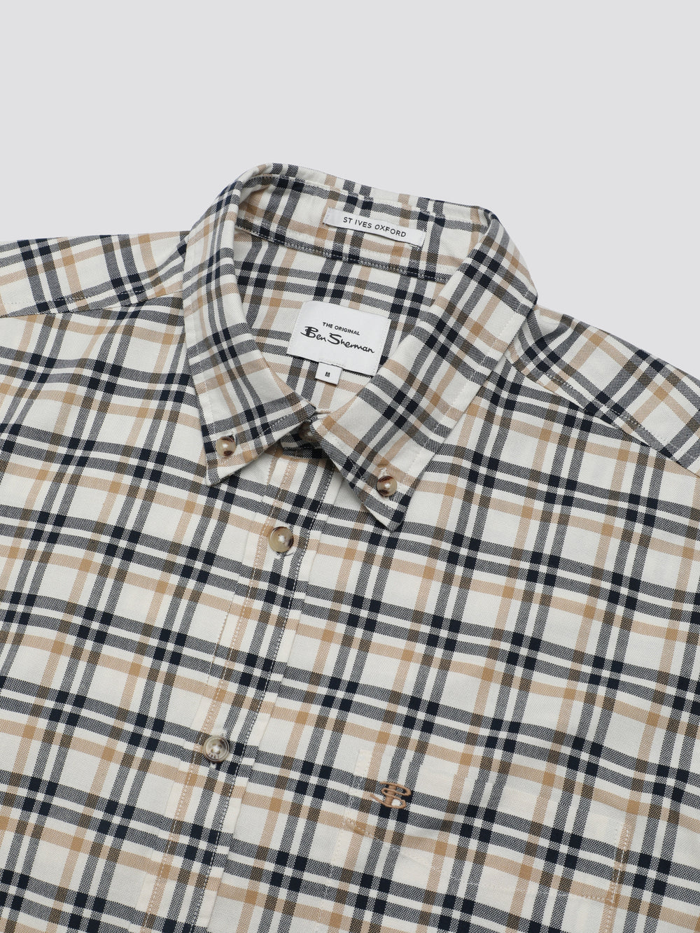 Kosele Ben Sherman Signature Oxford Check Biele | IKPAL1762