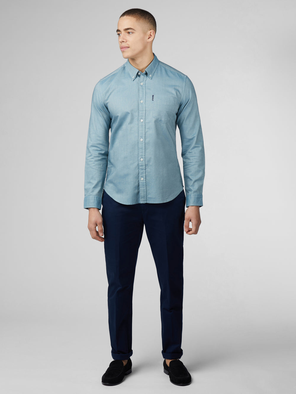 Kosele Ben Sherman Signature Oxford Tyrkysové | CSEPT0268