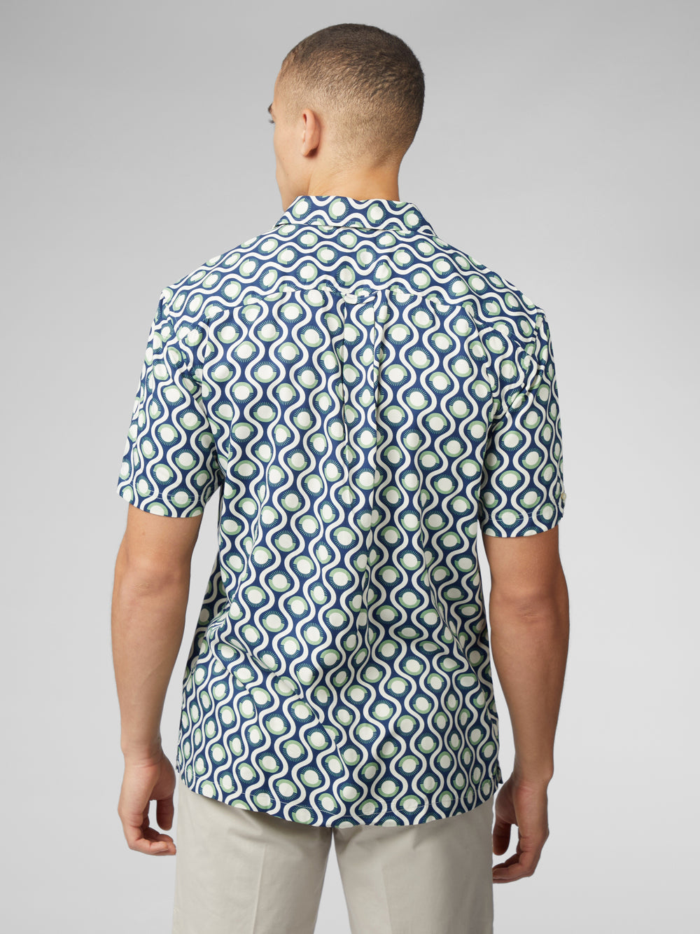 Kosele Ben Sherman Signature Retro Geo Zelene | RAQWS4239