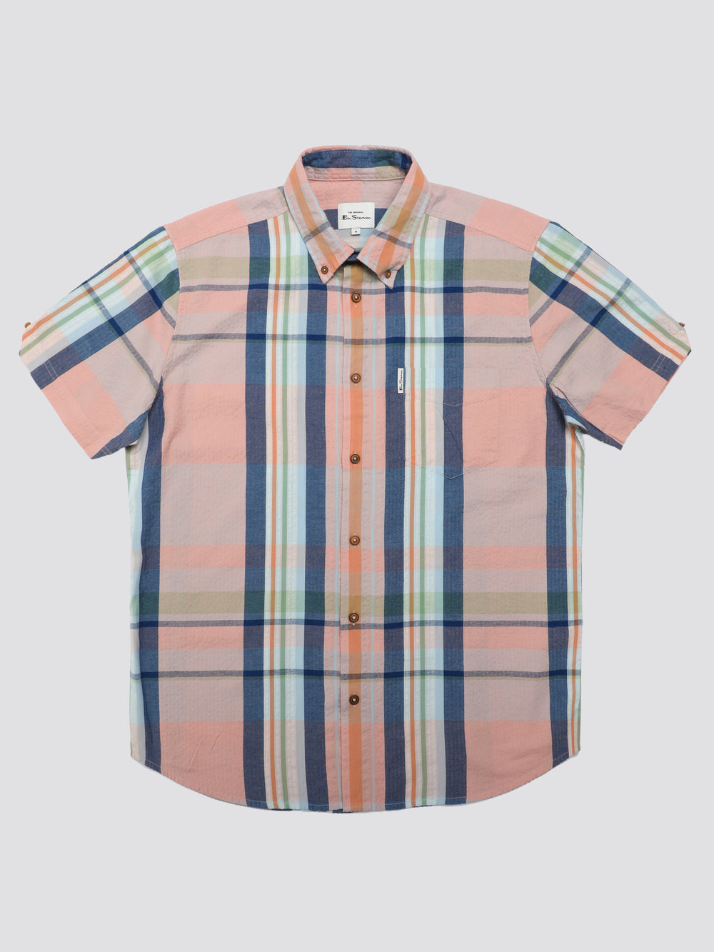 Kosele Ben Sherman Signature Seersucker Check Ruzove | FPTEY8462