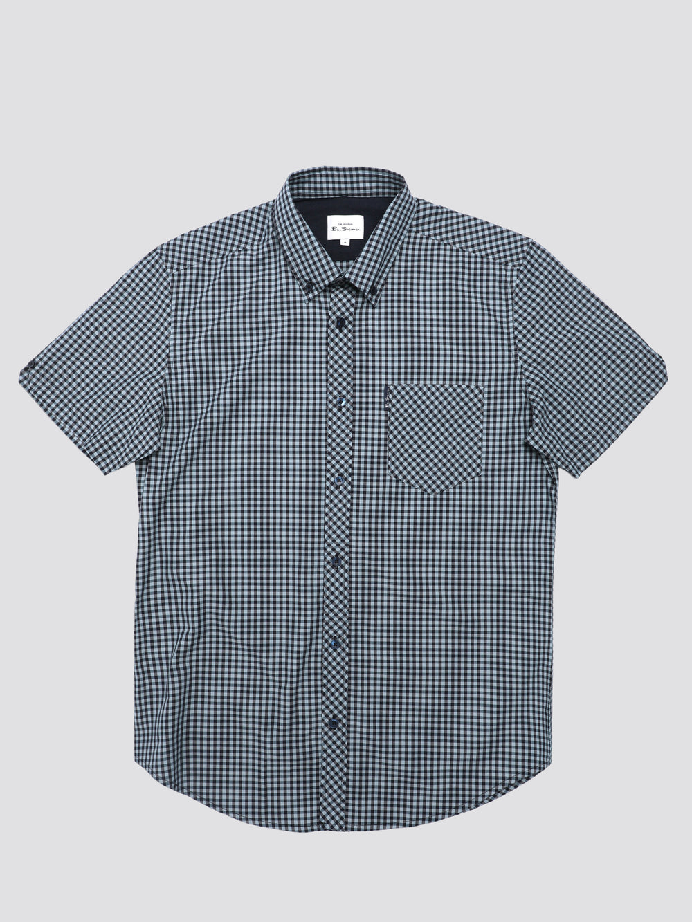 Kosele Ben Sherman Signature Short Sleeve Gingham Modre | RTQDV0745