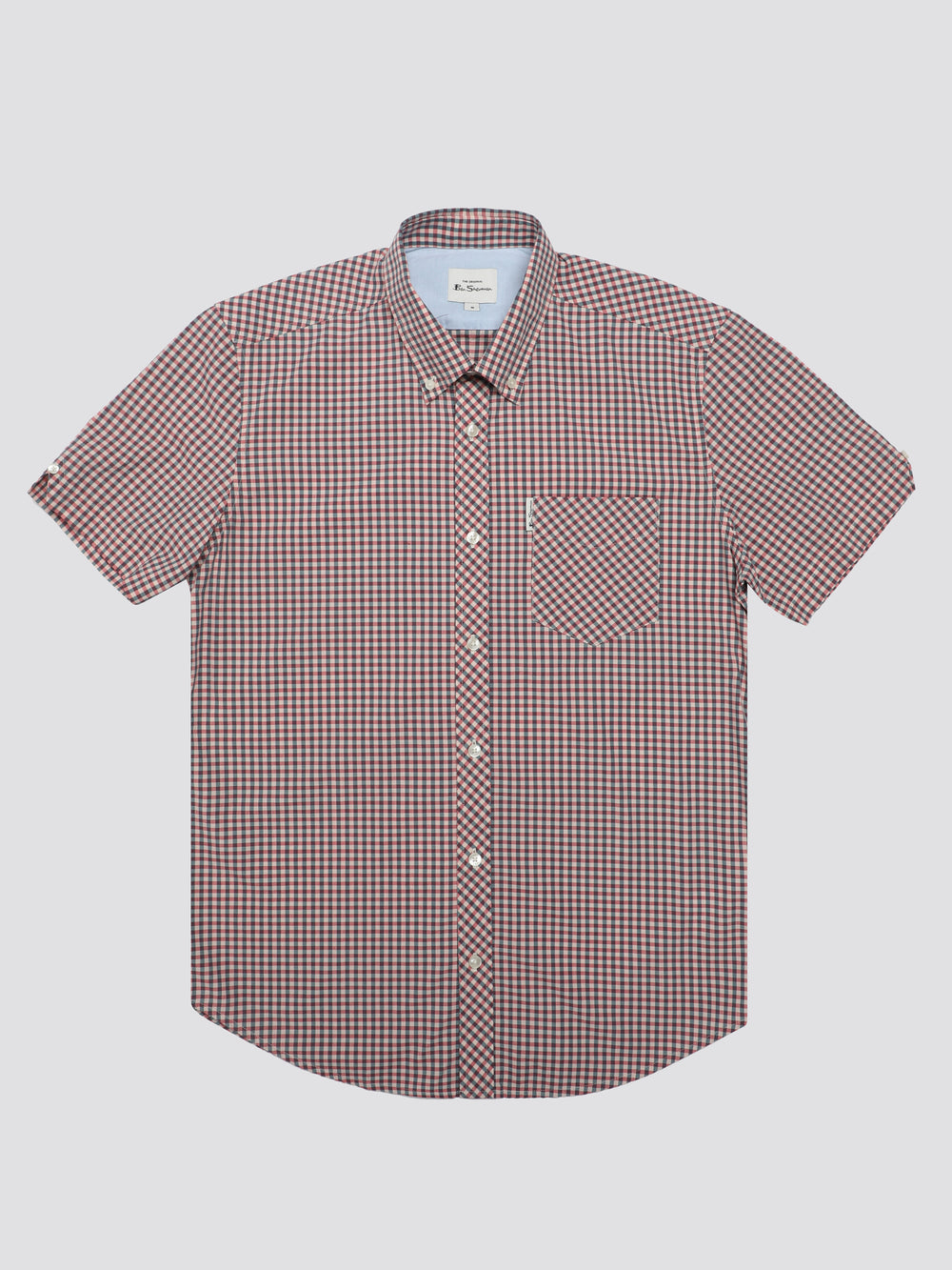 Kosele Ben Sherman Signature Short Sleeve Gingham Červené Biele | MNJXW6573