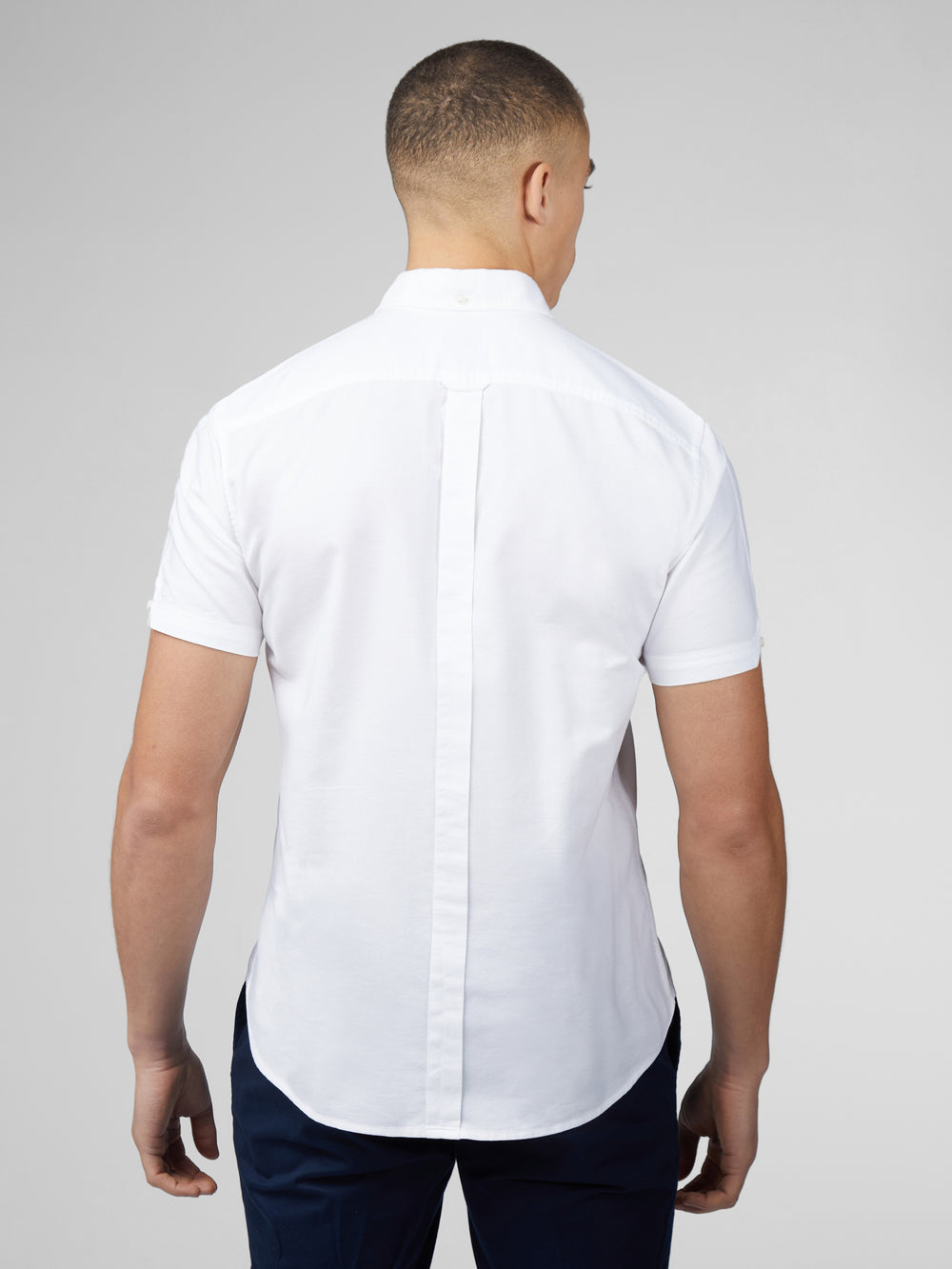 Kosele Ben Sherman Signature Short Sleeve Oxford Biele | NQWTZ7812